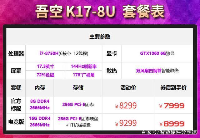 8K梦想游戏本 吾空K17-8U全面解析